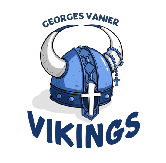 Georges Vanier viking helmet logo